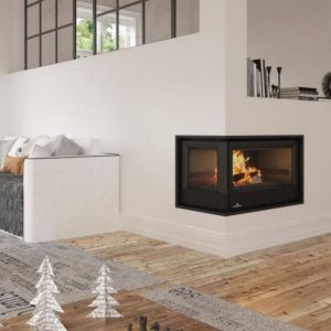 Insert à bois ventilé canalisable BRONPI Paris 70 EI 11 kW