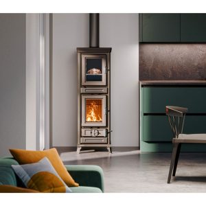 Poêle à bois avec four en fonte - THERMOROSSI Agnese Evo6 Easy 7.5 kW