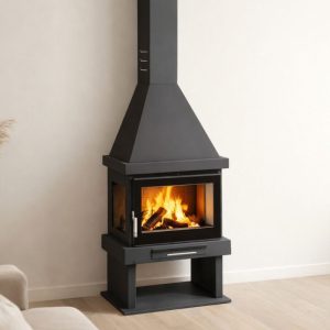 Poêle à bois ventilé FIREMATIC Indiana 10.9 kW