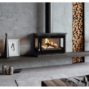 Poêle à bois ventilé 3 vitres - FIREMATIC Montréal 3F 12.8 kW