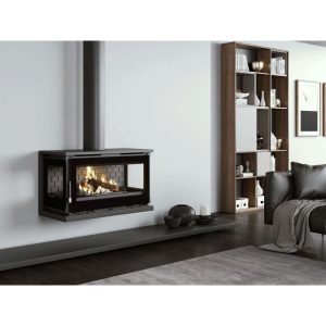 Poêle à bois ventilé 3 vitres - FIREMATIC Vancouver 3F 13.3 kW