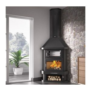 Poêle à bois d'angle FIREMATIC New York 10.4 kW