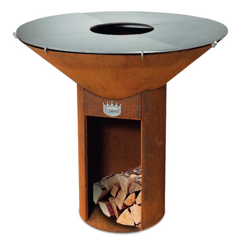 Barbecue à bois CLEMENTI BBQ ICON 100 - Acier Corten
