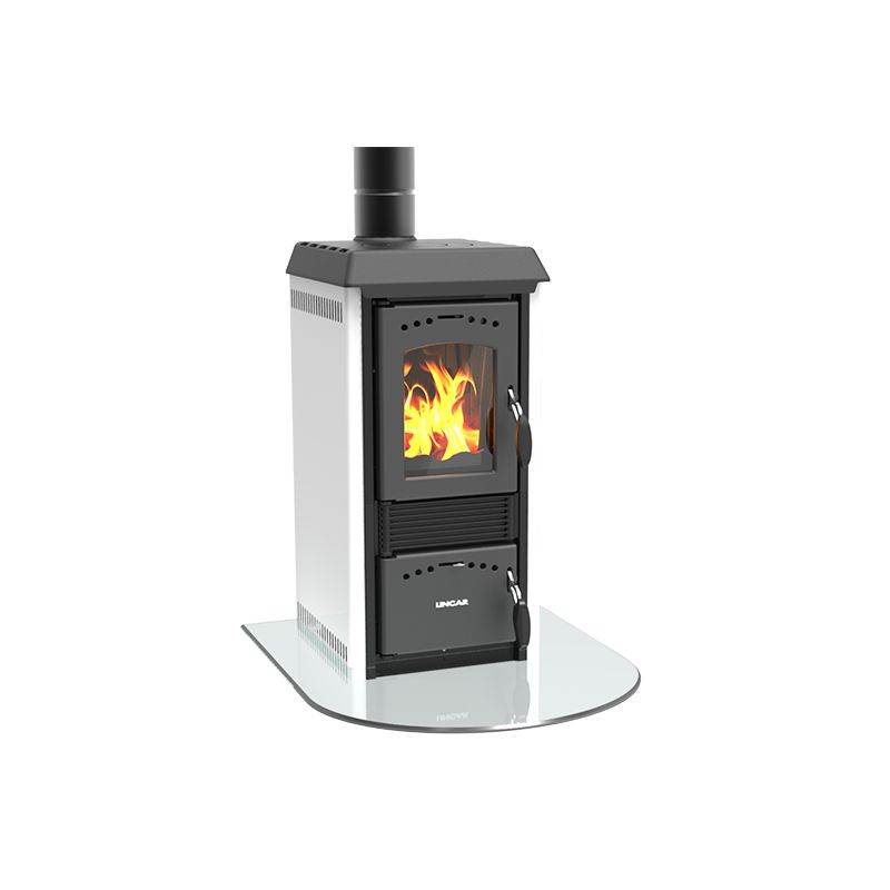 Poêle à bois en acier émaillé LINCAR Gioia 470 AZ 5.6 kW