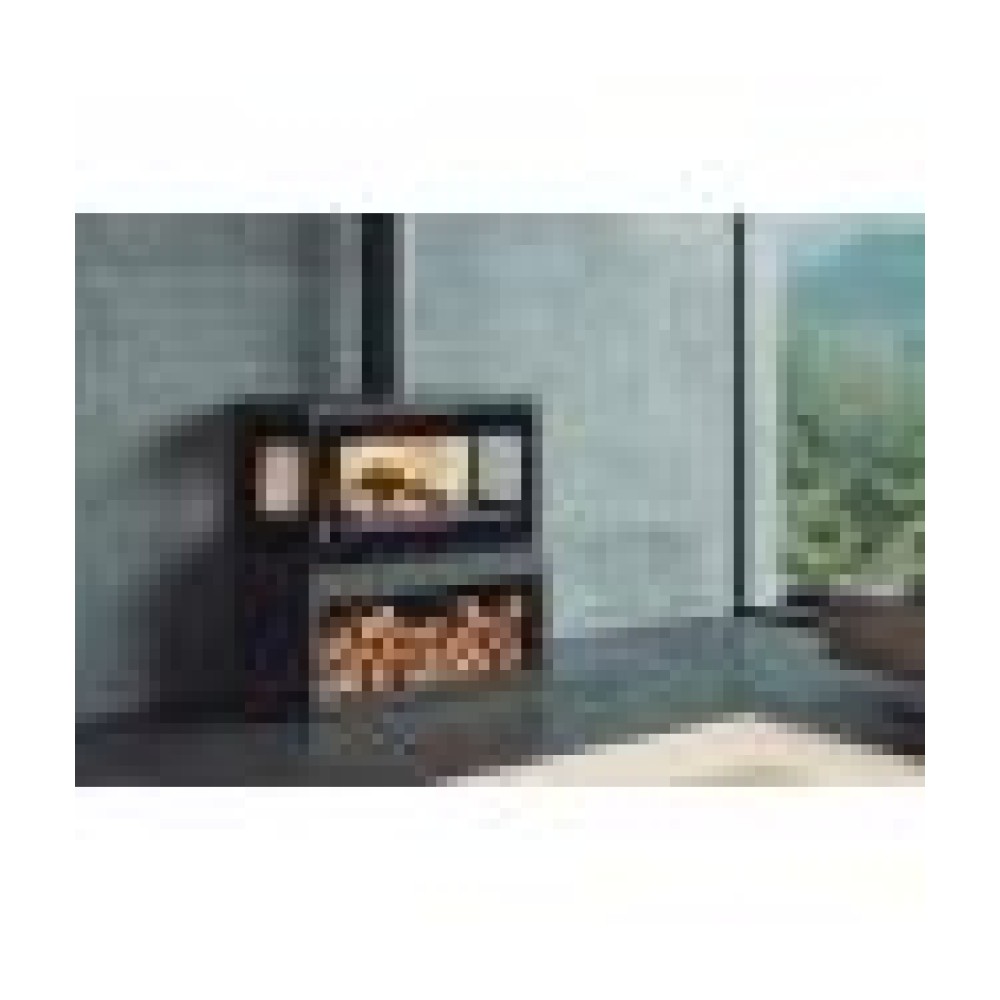 Poêle à bois raccordable 3 vitres - FIREMATIC Calgary - S 12.5 kW – Image 4