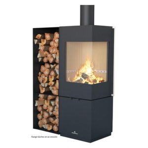 Poêle à bois raccordable BRONPI Bombay E 6 kW