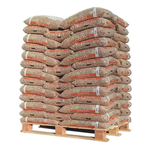 Granulés Moulin Bois Énergie EN Plus A1 fabriqués en Haute-Loire – Palette de 65 sacs de 15 kg